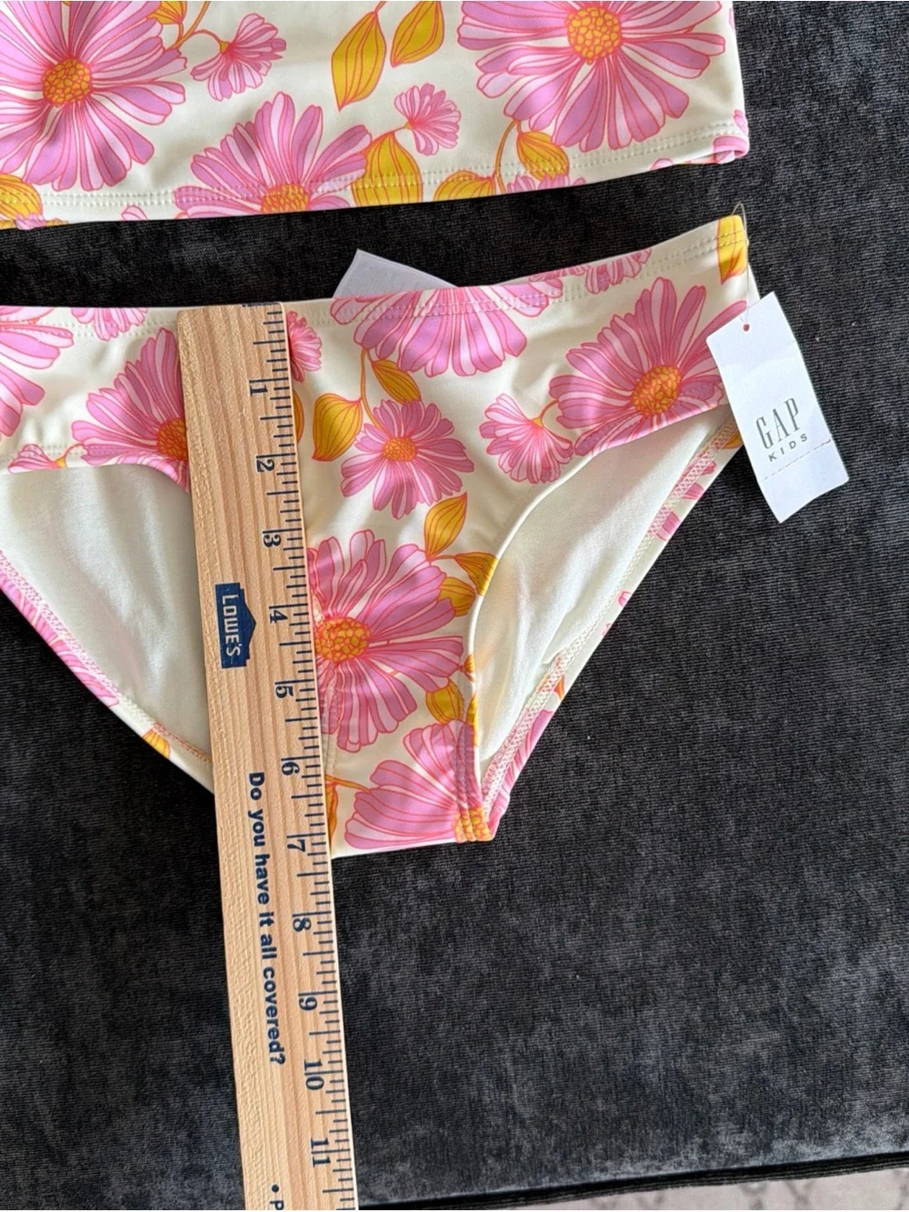 Gap Girls Two-Piece Floral Tankini Set - Pink & Yellow Flowers